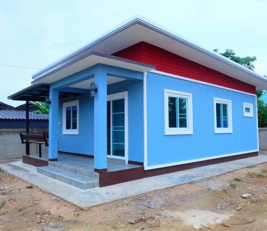 บ้านสไตล์โมเดิร์น 2 ห้องนอน  พื้นที่ 57 ตร.ม. งบ 540,000 บาท