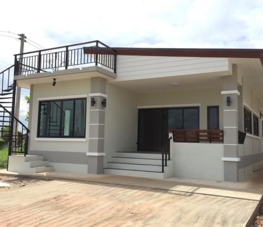 บ้านโมเดิร์นแนวลอฟท์ กลิ่นไอปราสาท ขนาด 3 ห้องนอน มีดาดฟ้าชมวิว