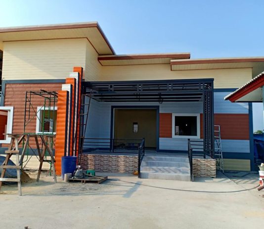 บ้านโมเดิร์นยกพื้น ขนาด 3 ห้องนอน พื้นที่ใช้สอยตัวบ้าน 138 ตรม