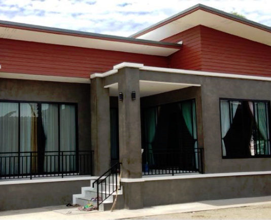 แบบสไตล์โมเดิร์นรีสอร์ท ขนาด 2 ห้องนอน 2 ห้องน้ำ พื้นที่ใช้สอย 132 ตรม.