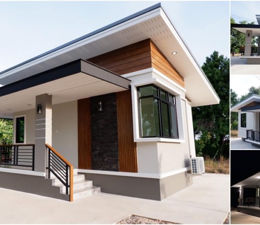 บ้านสวยแนวโมเดิร์นขนาดเล็กสวยทัน 2 ห้องนอน งบก่อสร้าง 675,000 บาท