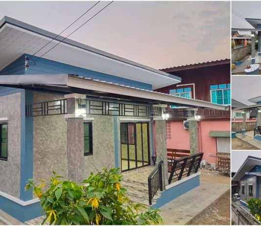 บ้านเพิงแหงนแนวลอฟท์เรียบง่าย 2 ห้องนอน 1 ห้องน้ำ พื้นที่ใช้สอย 56 ตารางเมตร