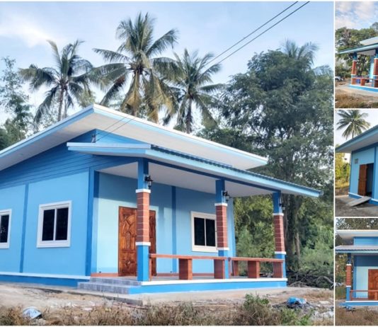 แบบบ้านเพิงแหงนเรียบง่าย 2 ห้องนอน 1 ห้องน้ำ งบก่อสร้างประมาณ 5 แสนบาท