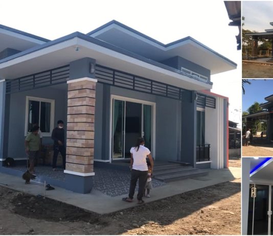 บ้านสวยรูปทรงทันสมัย 3 ห้องนอน 2 ห้องนอน พื้นที่ใช้สอย 105 ตารางเมตร