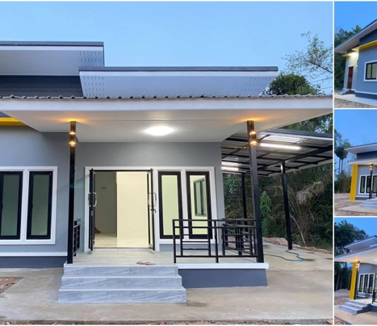 แบบบ้านสวยงบประหยัด 2 ห้องนอน 1 ห้องน้ำ ฟังก์ชั้นครบพร้อมสำหรับครอบครัว